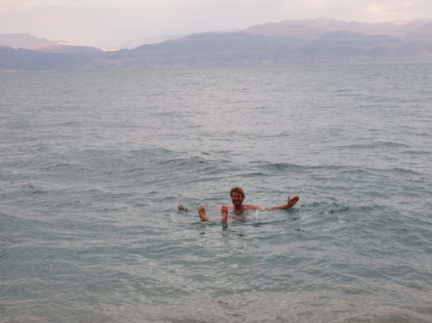 Bobbing about in the Dead Sea